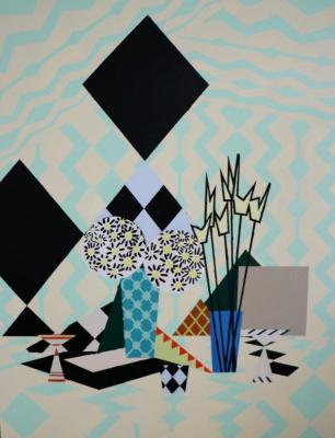 VRA19 - Farah Atassi - Interior with Tulips and Daisies 2015