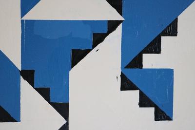 VRA1 - Farah Atassi - Blue Folding (detail) 2014