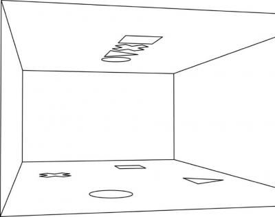 VRA31 - Toiles au plafond (carré, rond, triangle, croix) 2016