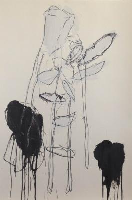 VRA12 - Thibault Hazelzet - Preparatory drawing n°37 (The five Brides) 2015